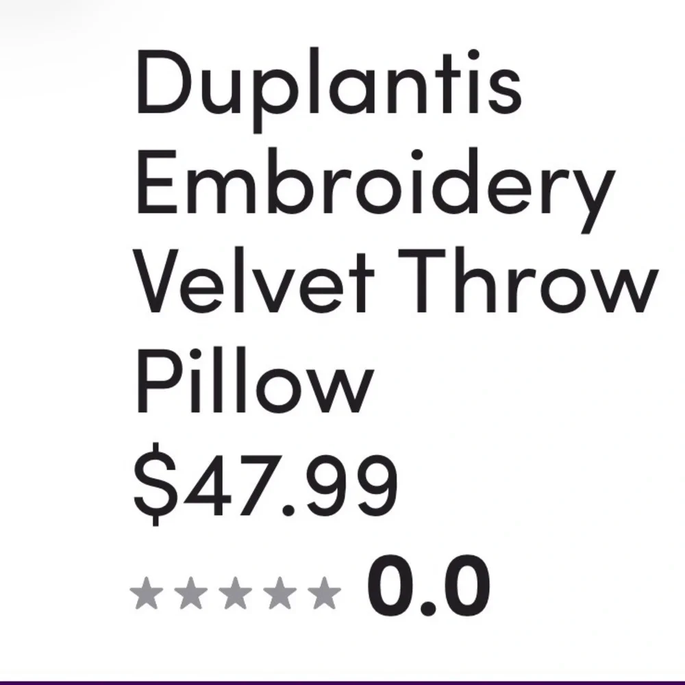NWOT Duplantis Embroidery White/Pink Heart Patterned Valentine’s Day Pillow ❤️